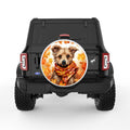 YORKIE FALL WHITE TIRE COVER