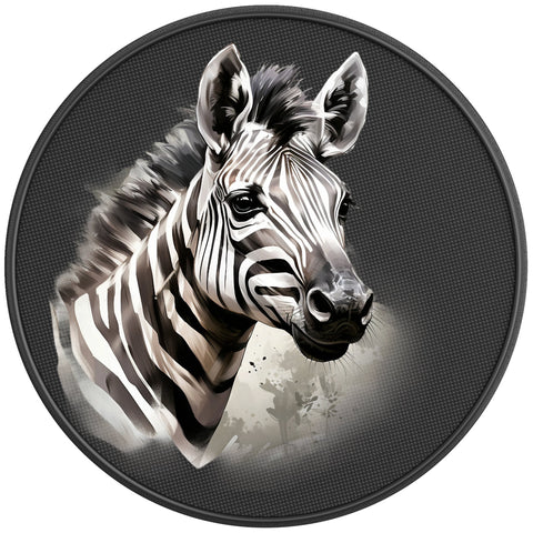 ZEBRA BLACK CARBON FIBER TIRE COVER