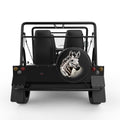 ZEBRA BLACK TIRE COVER FOR MOKE