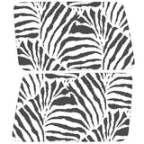 ZEBRA PRINT QUARTER WINDOW DRIVER & PASSENGER DECALS