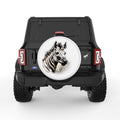 ZEBRA WHITE TIRE COVER