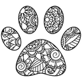 ZENTANGLE PAW