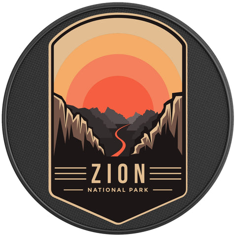 ZION National Park BLACK CARBON FIBER TIRE COVER