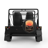 ZION BLACK CARBON FIBER TIRE COVER FOR MOKE