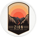 ZION National Park PEARL  WHITE CARBON FIBER TIRE COVER