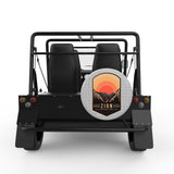 ZION SILVER CARBON FIBER TIRE COVER FOR MOKE