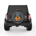 ZOMBIE HAND SCARY PUMPKIN BLACK CARBON FIBER TIRE COVER