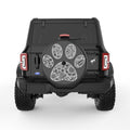 ZENTANGLE PAW BLACK CARBON FIBER TIRE COVER