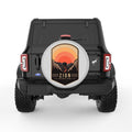 ZION NATIONAL PARK SILVER CARBON FIBER TIRE COVER
