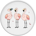 3 PINK FLAMINGOS