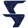 ALASKA STATE FLAG FENDER VENT DECAL FITS 2018+ JEEP WRANGLER & GLADIATOR