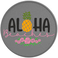 ALOHA BEACHES SILVER CARBON FIBER TIRE COVER