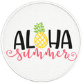 ALOHA SUMMER BLACK TIRE COVER
