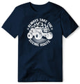 ALWAYS TAKE THE SCENIC ROUTE JEEP NAVY T SHIRT