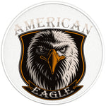 AMERICAN EAGLE PEARL WHITE CARBON FIBER TIRE COVER