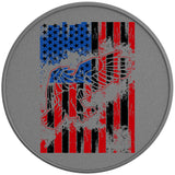 AMERICAN FLAG EAGLE SILVER CARBON FIBER TIRE COVER