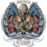 AMERICAN VETERAN WITH WINGS