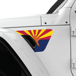 ARIZONA STATE FLAG FENDER VENT DECAL FITS 2018+ JEEP WRANGLER & GLADIATOR DRIVER SIDE