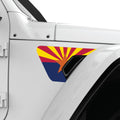 ARIZONA STATE FLAG FENDER VENT DECAL FITS 2018+ JEEP WRANGLER & GLADIATOR PASSENGER SIDE