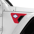 ARKANSAS STATE FLAG FENDER VENT DECAL FITS 2018+ JEEP WRANGLER & GLADIATOR PASSENGER SIDE