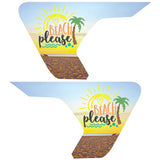 BEACH PLEASE FENDER VENT DECAL FITS 2018+ JEEP WRANGLER & GLADIATOR