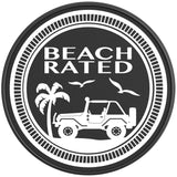 BEACH RATED BLACK CARBON FIBER TIRE COVER