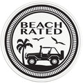 BEACH RATED BLACK TIRE COVER