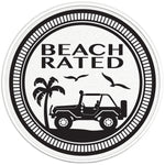 BEACH RATED PEARL  WHITE CARBON FIBER TIRE COVER