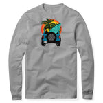 BEACH SUNSET BOARD GRAY SWEATSHIRT