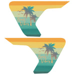 BEACH VIBES FENDER VENT DECAL FITS 2018+ JEEP WRANGLER & GLADIATOR