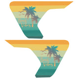 BEACH VIBES FENDER VENT DECAL FITS 2018+ JEEP WRANGLER & GLADIATOR