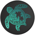 BEACH VIBES SEA TURTLE BLACK TIRE COVER