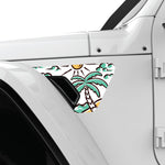 BEACH WAVES FENDER VENT DECAL FITS 2018+ JEEP WRANGLER & GLADIATOR DRIVER SIDE