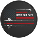 BEST FISHING DAD EVER BLACK TIRE COVER 