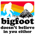 BIGFOOT DOESNT BELIEVE IN YOU EITHER