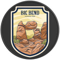 BIG BEND NATIONAL PARK BLACK CARBON FIBER TIRE COVER 