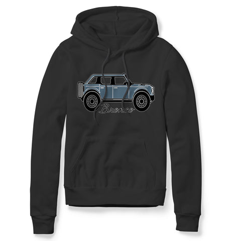 BRONCO BLACK HOODIE FOREST AREA