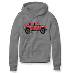 BRONCO GRAY HOODIE RED
