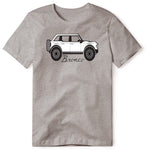 BRONCO GRAY TSHIRT WHITE