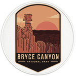 BRYCE CANYON NATIONAL PARK PEARL WHITE CARBON FIBER TIRE COVER 