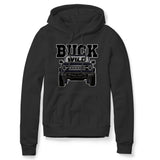BUCK WILD BLACK HOODIE