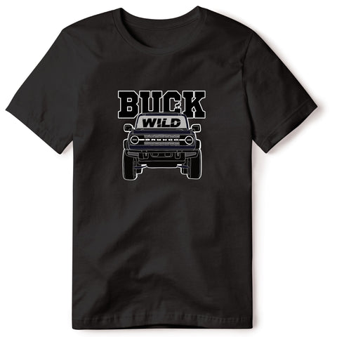BUCK WILD BLACK T SHIRT