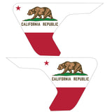 CALIFORNIA STATE FLAG FENDER VENT DECAL FITS 2018+ JEEP WRANGLER & GLADIATOR
