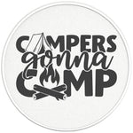 CAMPERS GONNA CAMP PEARL WHITE CARBON FIBER TIRE COVER 