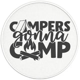 CAMPERS GONNA CAMP PEARL WHITE CARBON FIBER TIRE COVER 