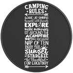 CAMPING RULES BLACK CARBON FIBER TIRE COVER 
