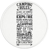 CAMPING RULES PEARL WHITE CARBON FIBER TIRE COVER 