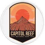 CAPITOL REEF NATIONAL PARK PEARL WHITE CARBON FIBER TIRE COVER 