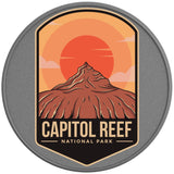 CAPITOL REEF NATIONAL PARK SILVER CARBON FIBER TIRE COVER 