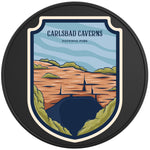 CARLSBAD CAVERNS NATIONAL PARK BLACK TIRE COVER 